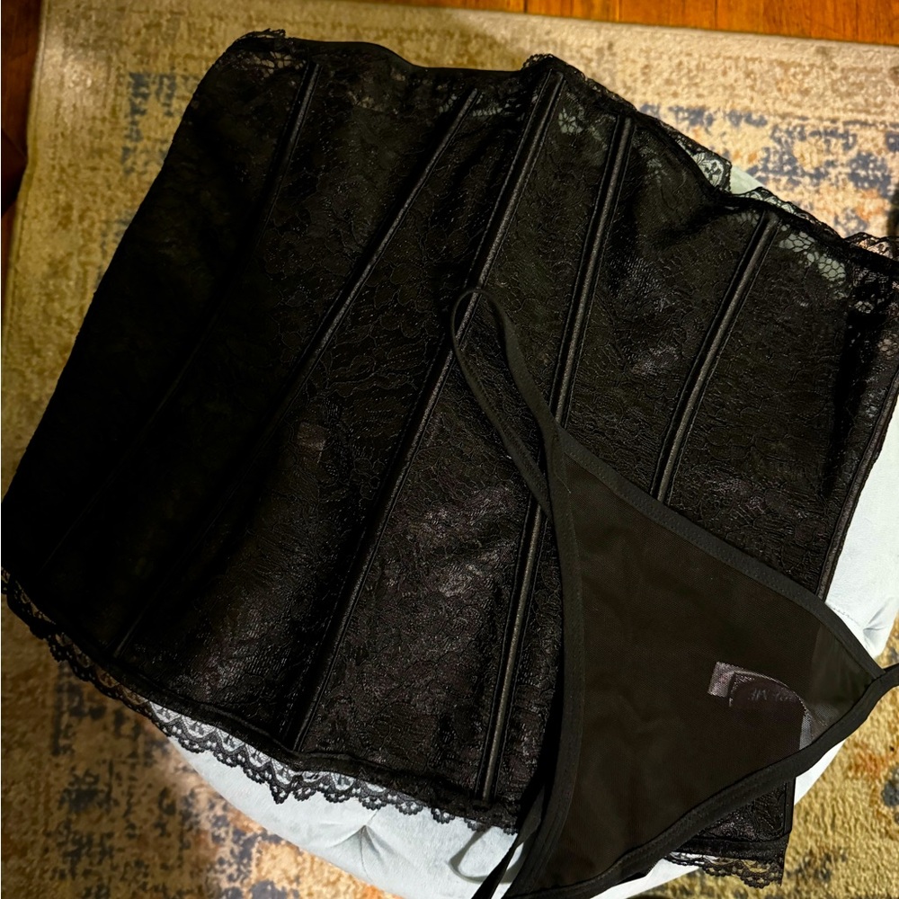 Lace up corset